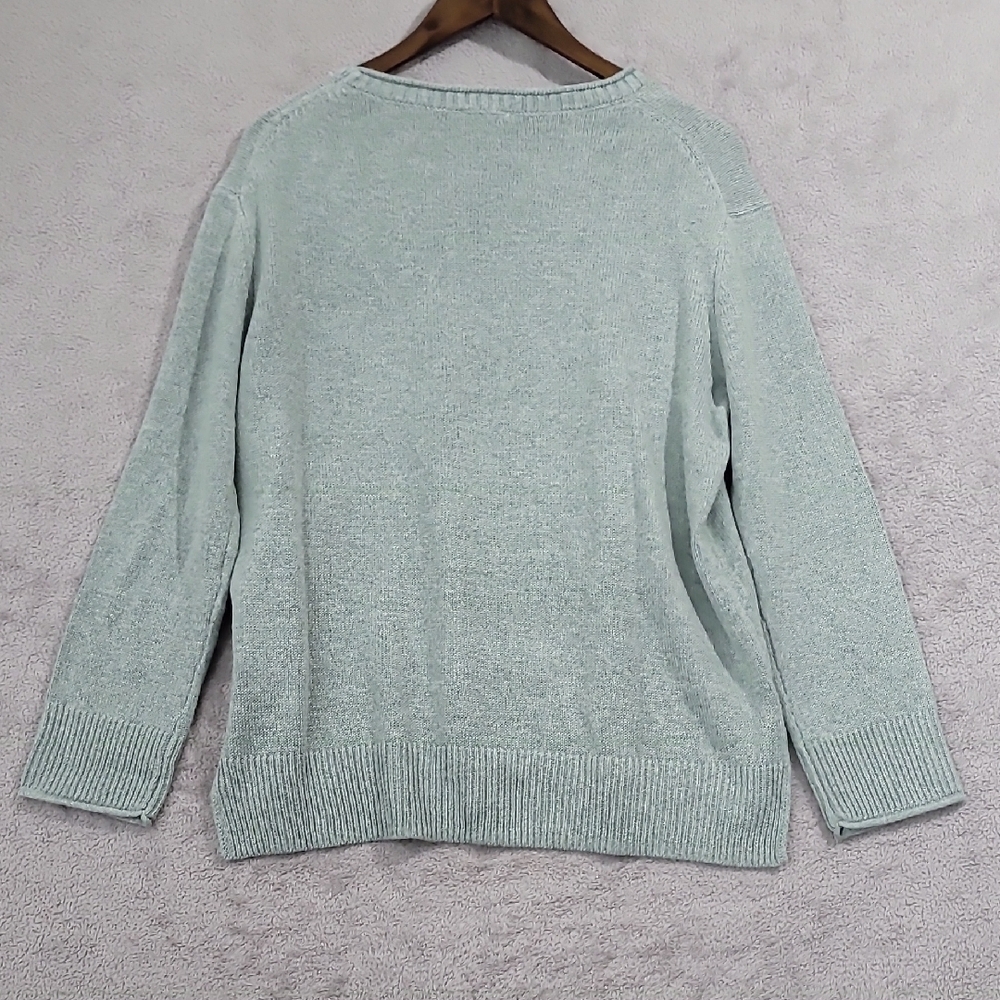 NEW Ella moss Knit Sweater Crewneck Size M - Picture 2 of 6